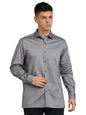 Turtle Men 100% Cotton Grey Solid Regular Fit Formal Shirt