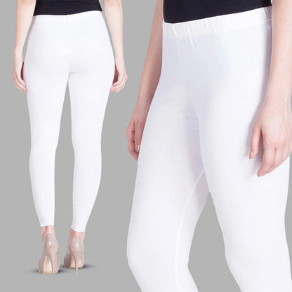 Lux Lyra Women's Skinny Fit Leggings White XL