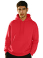 Veirdo Mens Cotton Poly Fleece Regular Fit Magenta Solid Hoodie