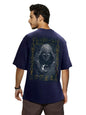 Bewakoof Mens Moon Knight 100% Cotton T-Shirt - Oversized Fit, Round Neck, Half Sleeves