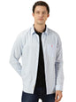 Thomas Scott Mens Solid Slim Fit Casual Shirt with Spread Collar and Long Sleeve SkyBlue