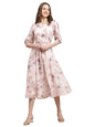Preneum WomenS Maxi Fit & Flare Latest Style Print Georgette Regular Sleeves Casual Summer Maxi | Festival & Occasion, Baby Pin