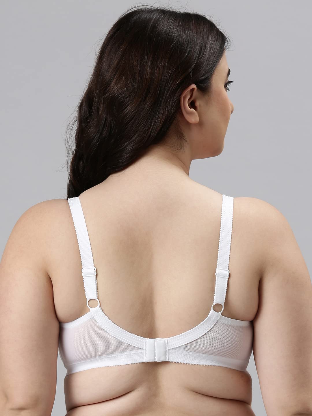 Enamor FB06 Full Support Classic Lace Lift Bra - Non-Padded, Wirefree & Full Coverage