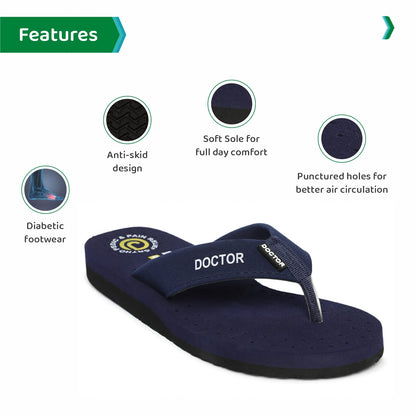 Ortho Joy Extra Soft Doctor Ortho Slippers For Men/Comfortable Slippers For Men