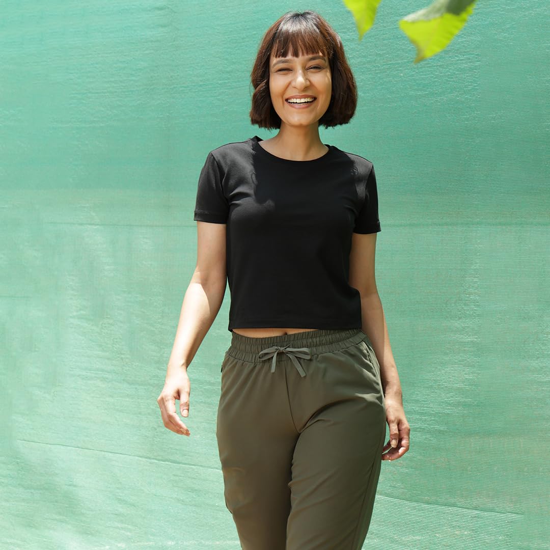 BlissClub Women The Last tee |Stays New for 750+ Days | Crop Length | Womens t-Shirt | Short Sleeves | 10X Durable | Cotton Tee