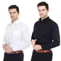 Xjarvis Clifton MenS Regular Fit Cotton Blend Plain Shirt  Full Sleeves Casual & Formal Summer Shirt With Pocket Design & Sprea