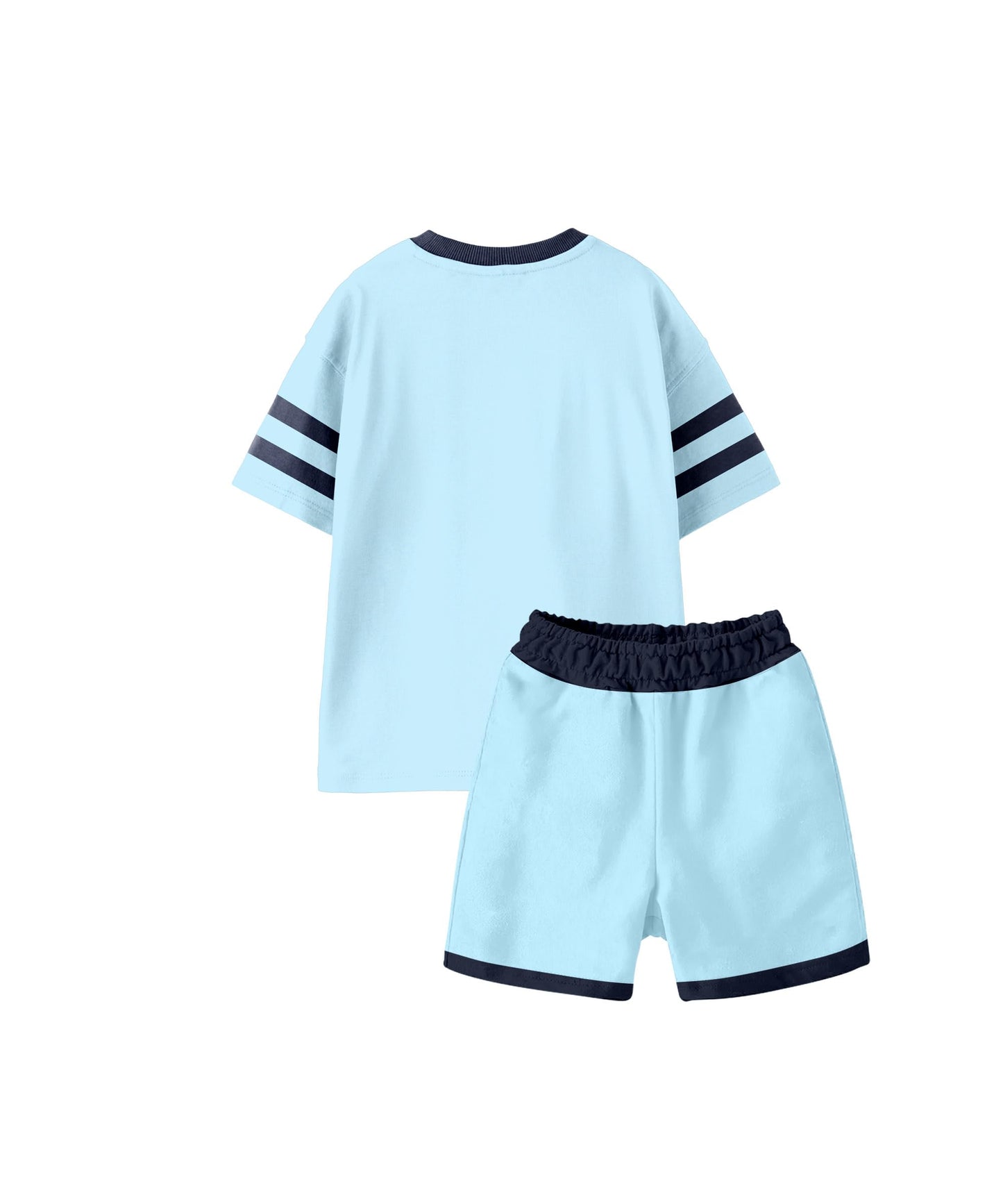 Kyda Kids 100% Pure Cotton Premium Printed Oversized Tshirt And Shorts Co-Ords Set For Boys (Pack Of 1)