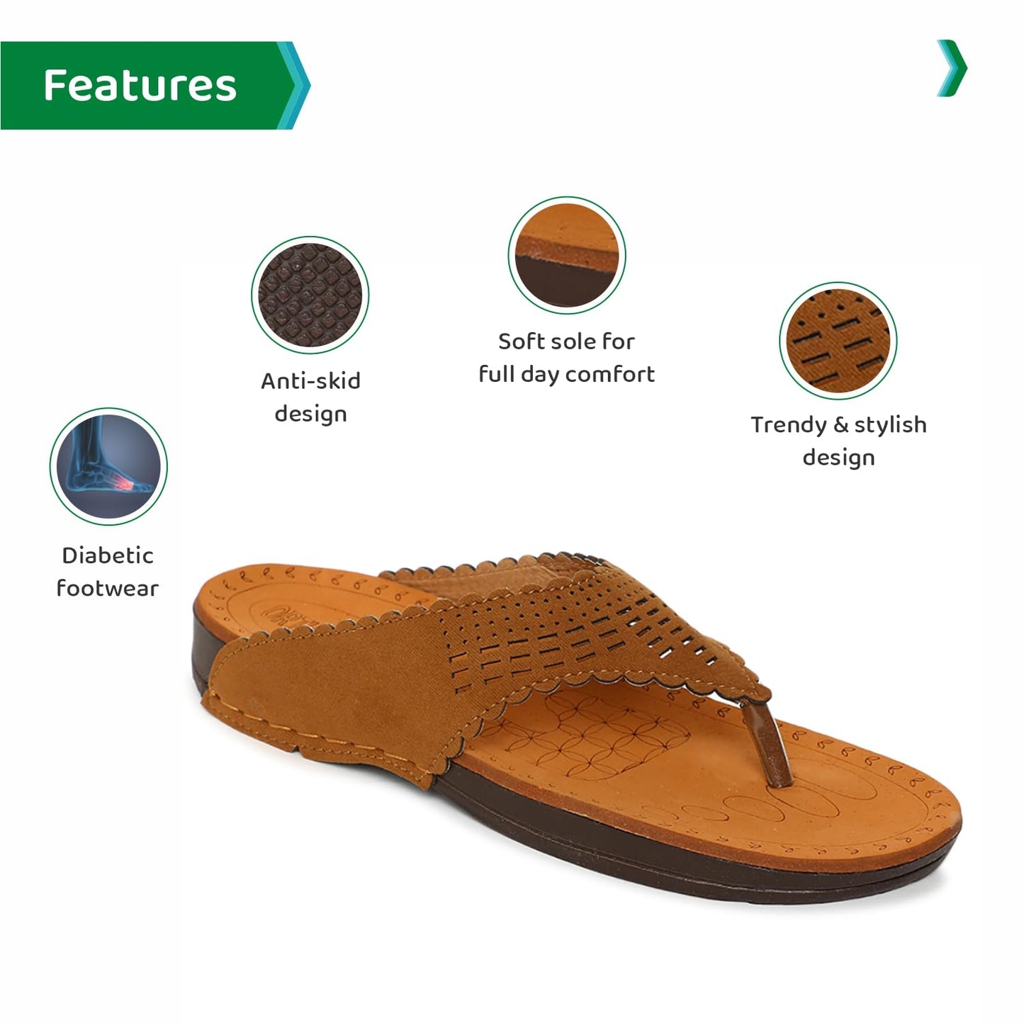 Ortho Joy Doctor Slipper For Women || Orthopedic Fashionable WomenS Slipper