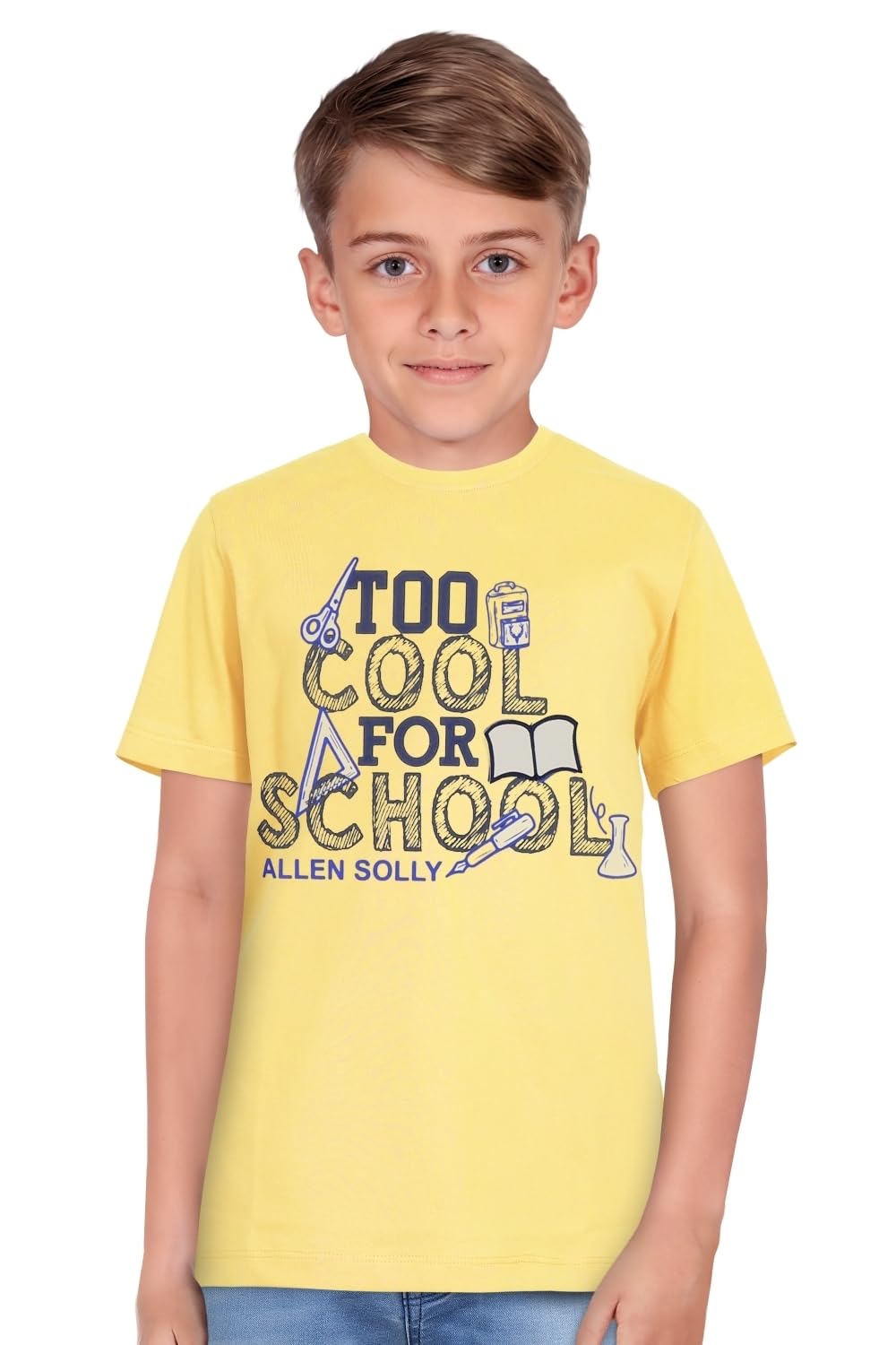 Allen Solly Boys Printed Graphic Crew Neck T-Shirt