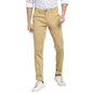 Turtle Men Cotton Stretch Striped Narrow Fit Beige Casual Trouser