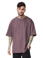The Souled Store Original Solids Oversized: Mauve Men Oversized T-Shirts
