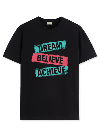 ADRO Tshirt for Men | Printed T Shirt for Men | 100% Cotton T-Shirt |Printed T Shirt | T-Shirts | RN24-DBA-BL