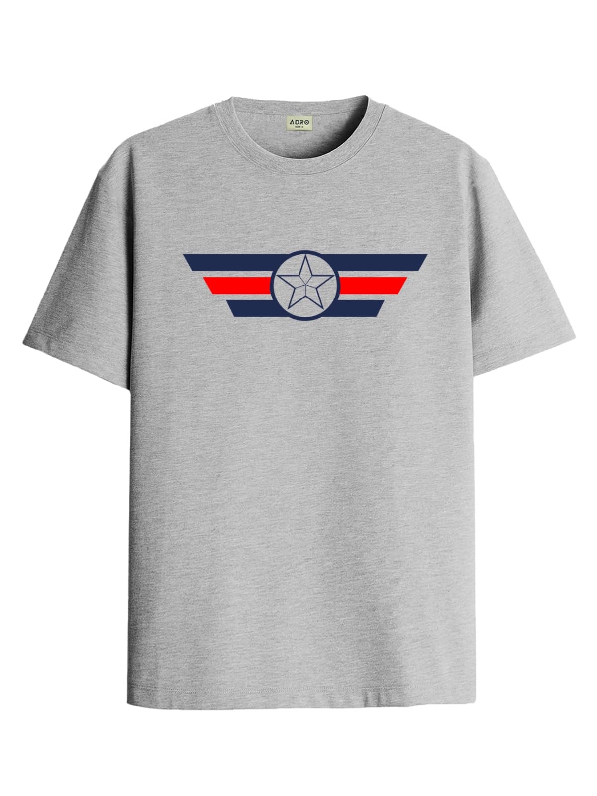 ADRO Tshirt for Men | Printed T Shirt for Men | 100% Cotton T-Shirt |Printed T Shirt | T-Shirts | RN24-CAP-GR