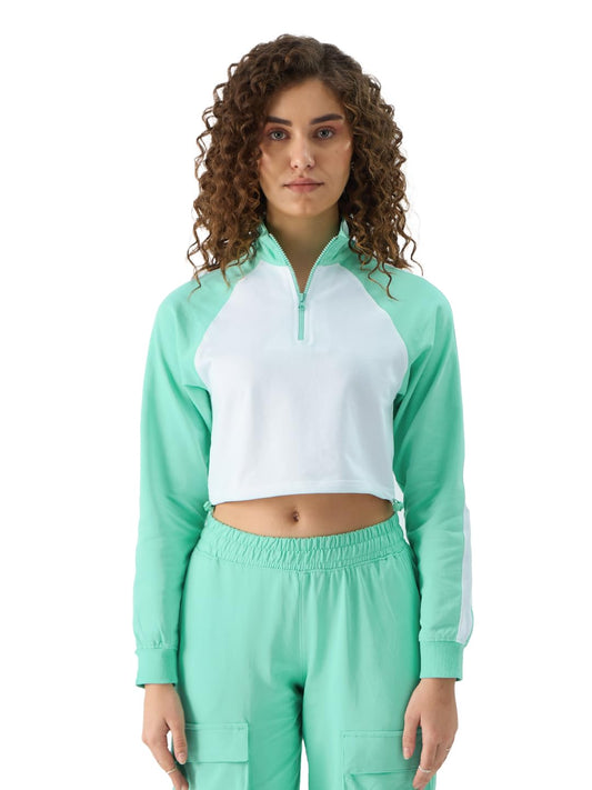 The Souled Store Applemint High Neck Top Women Pre-Winter Tops