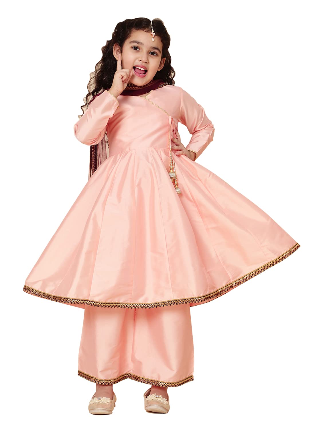 A.T.U.N. (All Things Uber Nice) A.T.U.N. Girls Anarkali Palazzo Set