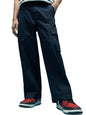 Veirdo Mens Lycra Baggy Fit with Button Closure Casual Solid Woven Cargo Pants