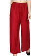 Fashion Gallery WomenS Rayon Relaxed Fit Palazzo Pants With Full Length Pull On Closure And Elasticated Flexible Waist|Palazzo
