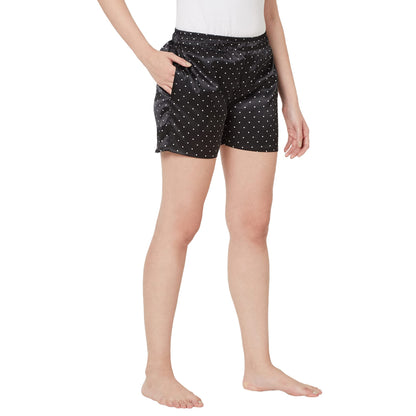 Sweet Dreams Womens Regular Shorts (OCW-2359A_Black