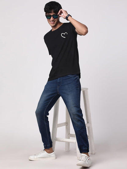 ADRO T-Shirts for MenChest Printed T-Shirt for MenCotton Tshirt for Men|RN24-STICK-HALF