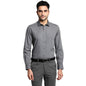 Turtle Men Giza Cotton Solid Regular Fit Grey Formal Shirt