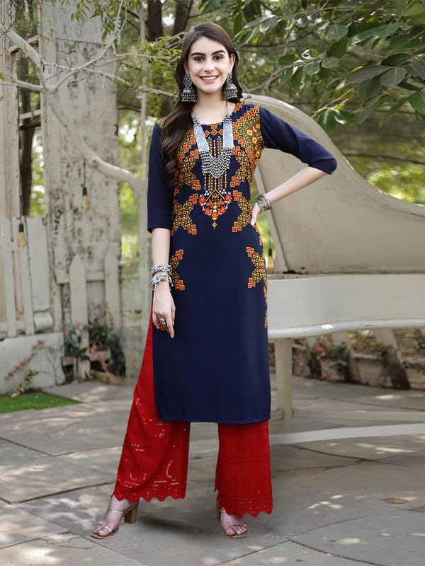 Pinkmint Printed Kurti for Womens Timeless Tradition Kurtis with a Classic Touch (Pack of 6)