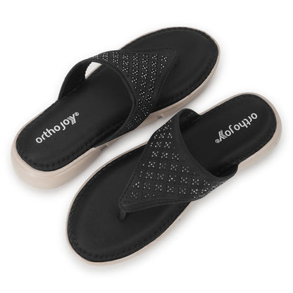 Ortho Joy Doctor Fancy Slipper For Women || Orthopedic WomenS Fancy Sandal For Women