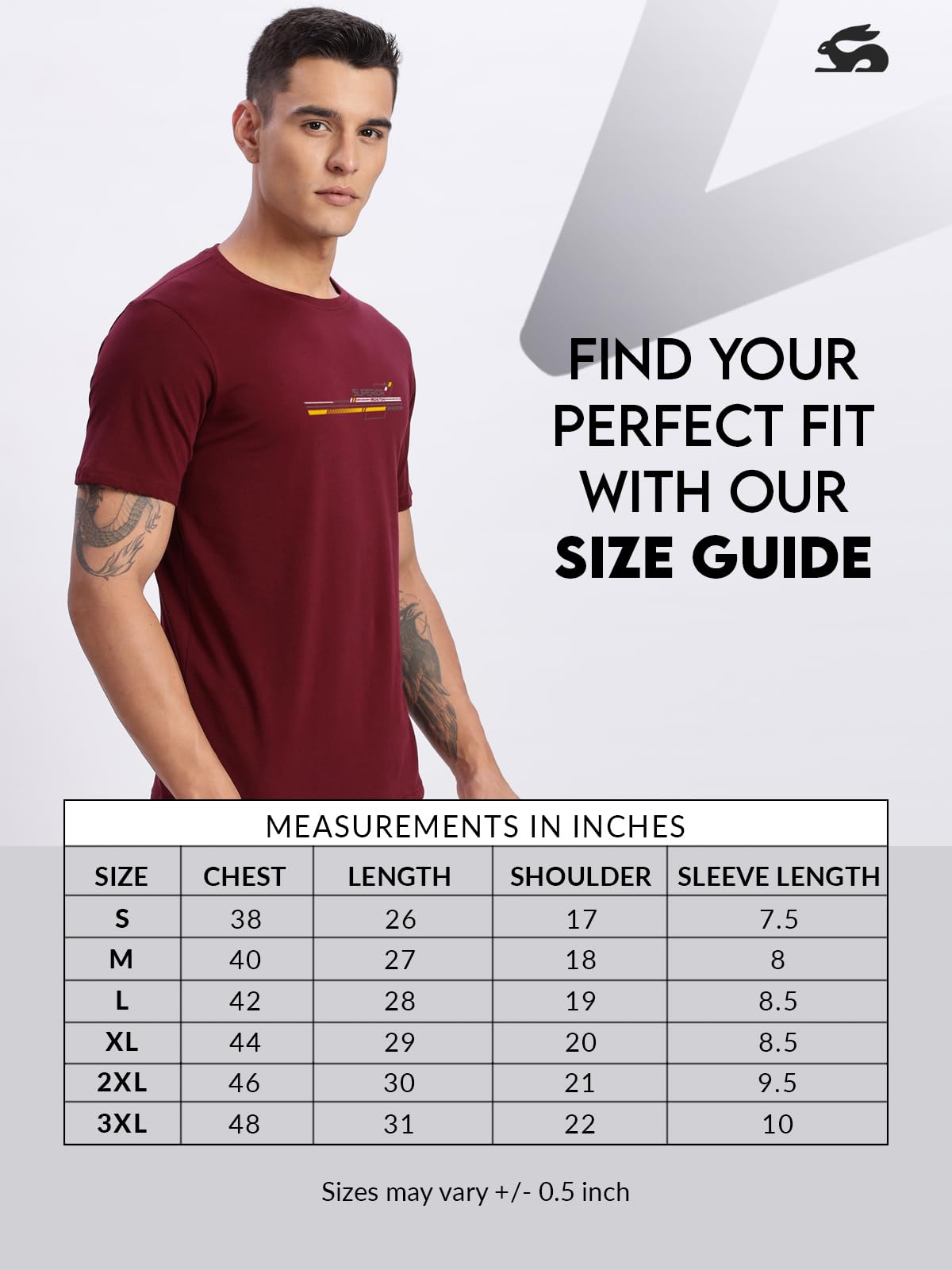 ADRO Men's Graphic Printed 100% Cotton T-Shirt - Regular Fit, Printed T-Shirts for Men (RN24-RAC-MR_Maroon)