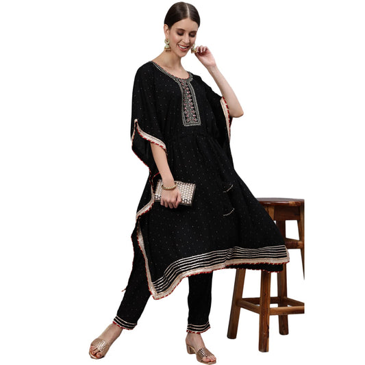 ishin Women's Rayon Salwar Suit Kurta Set