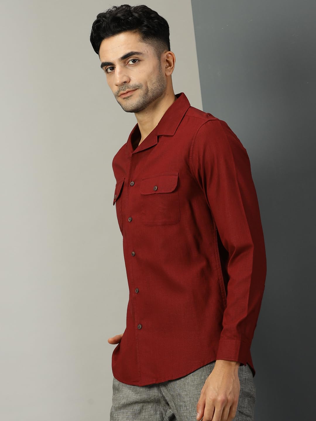 Thomas Scott Double Pocket Regular Fit Long Sleeve Casual Tshirt for Mens