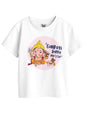 Bon Organik Girls Regular Fit T-Shirt (BON15108_G_White