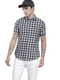 The Indian Garage Co Men Black Checkered Slim Fit Casual Shirt