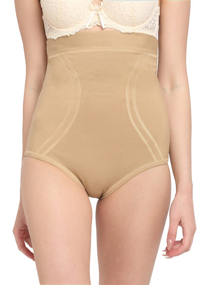 Shasmi Womens High Waist Shapewear with Anti Rolling Strip Tummy Control Tucker Waist Slimming Panties Women Shapewear Underwea
