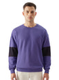 The Souled Store Violet Berry Men and Boys Pull On Long Sleeve Crew Neck Solid Oversized Fit Sweatshirts Oversized Sweatshirts f