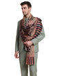 Weavers Villa Mens Acro Wool Blend Printed Shawl - Handloom Paisley Design - Stoles for Men - Gents Shawls - Soft & Warm Wrap -