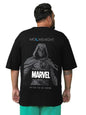 Bewakoof Official Marvel Merchandise Moon Knight Mens Graphic Printed Oversized Fit Half Sleeve Round Neck Cotton Plus Size T-S