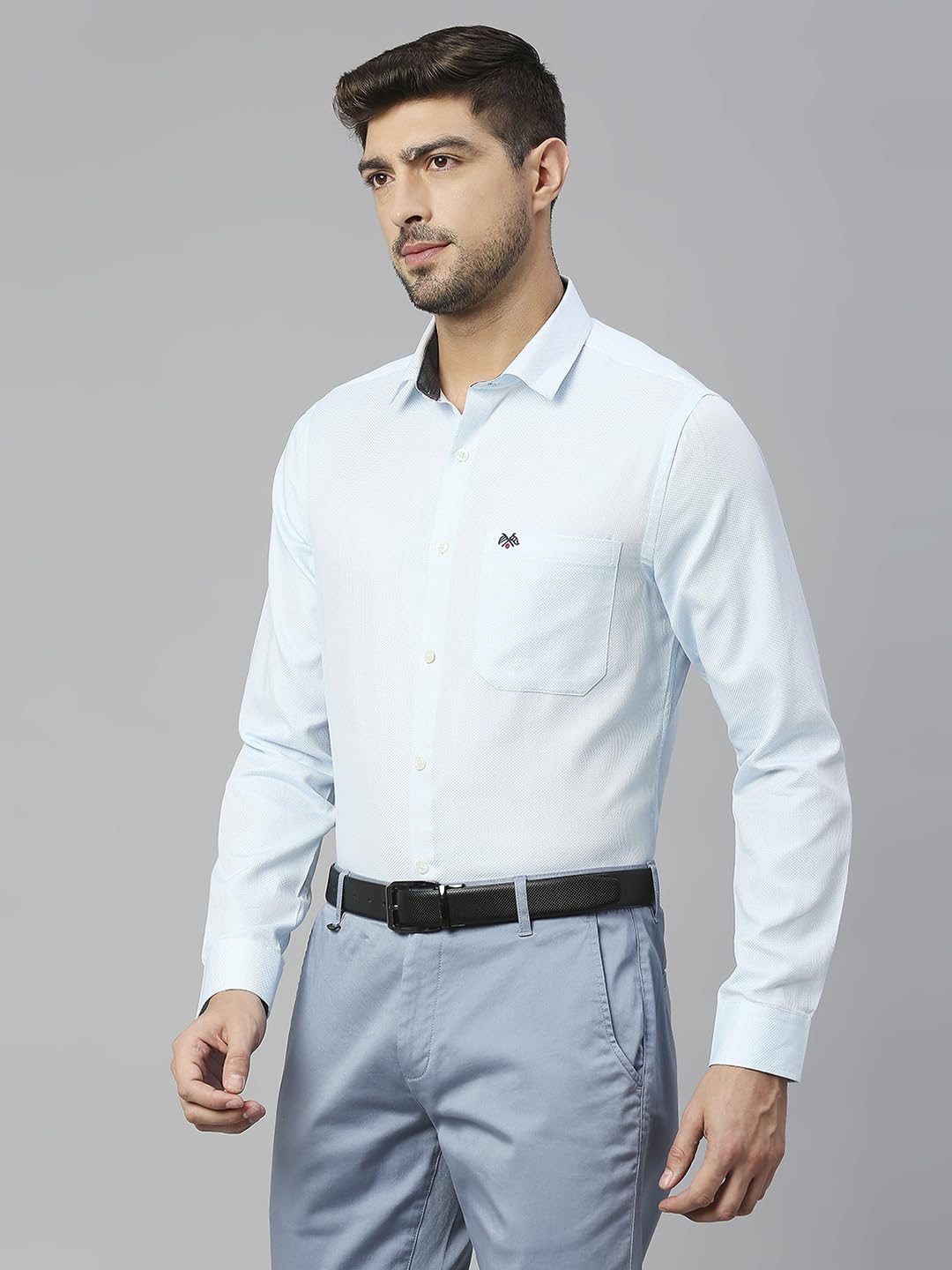 Thomas Scott 100% Cotton Slim Fit Solid Formal Shirts for Mens