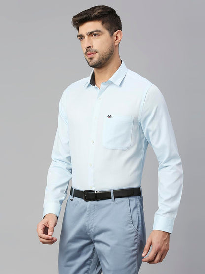 Thomas Scott 100% Cotton Slim Fit Solid Formal Shirts for Mens