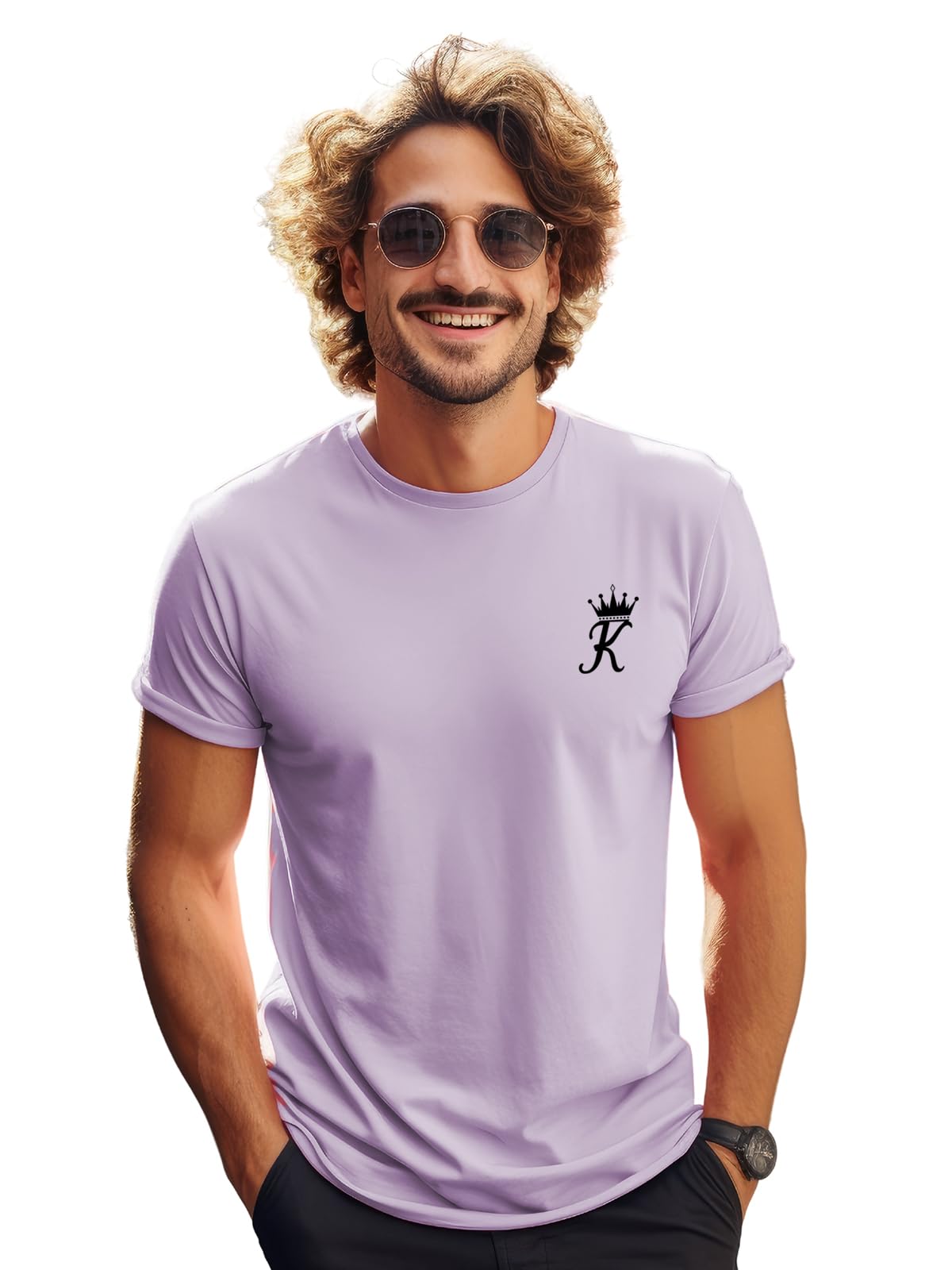 ADRO T-Shirts for MenChest Printed T-Shirt for MenCotton Tshirt for Men|RN24-STICK-KK-PU