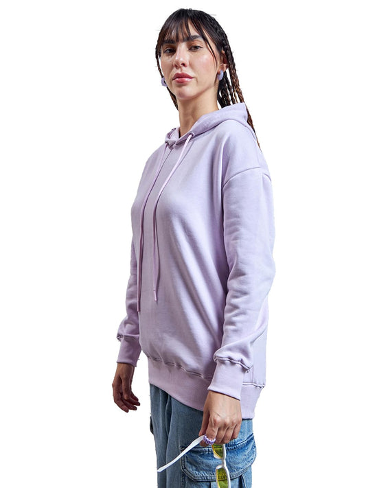 Bewakoof Heavy Duty 1.0 Official Disney Merchandise WomenS Graphic Printed Oversized Plus Size Hoodies_601643_Purple_6Xl