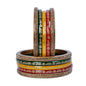 Snehlata Creations Traditional Rajasthani Beautiful Multicolor Lac Lakh Bangle Set For Women and Girls | Jaipuri Chudi Set | Red