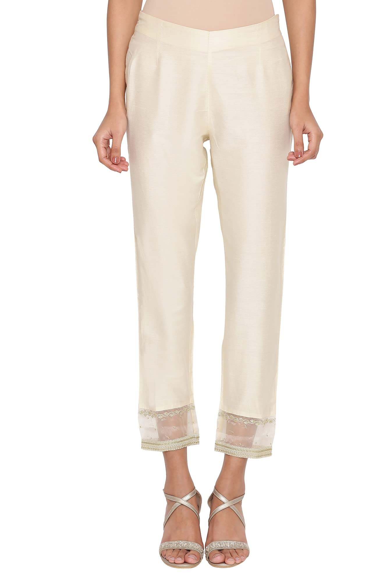 W for Woman W Strechable Slim Pants for Women | Trousers for Women Beige