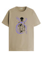 ADRO Mens Anime T Shirt - Premium Cotton Anime Gojo Tshirt - Perfect for Anime Fans Print and Comfortable Fit Beige T-Shirt|RN24