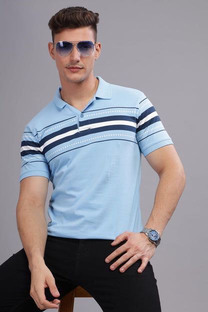 ADRO Polo T-Shirt for Men| Printed Polo T-Shirt | Cotton Polo T Shirt Also in Plus Size|PNOP24-L1