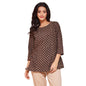 Fabindia WomenS Cotton Printed Slim Kurta (1037346Brown_Brown