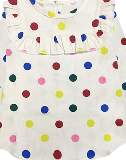 A.T.U.N. (ALL THINGS UBER NICE) Girls Polka Dots Regular Top