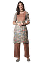 Leriya Fashion Kurtis for Women || Cotton Floral Hand Block Printed Patch Work with Lace Detailing Kurti for Girls || Ideal for Casual || Festival Wear Fancy Kurta for Ladies