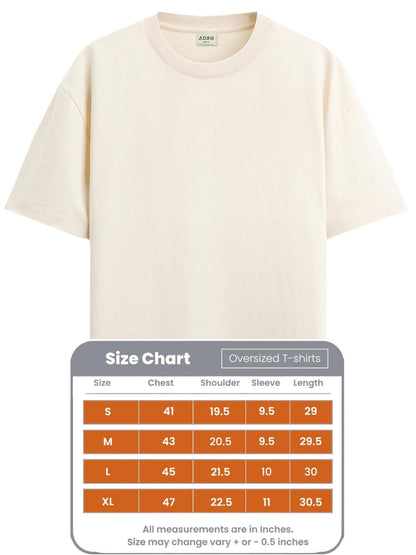 ADRO Oversize T Shirt for Men | Drop Shoulder Cotton T Shirt | Anime Oversize T-Shirt | Luffy T Shirt Gear 5| Trendy Front and B