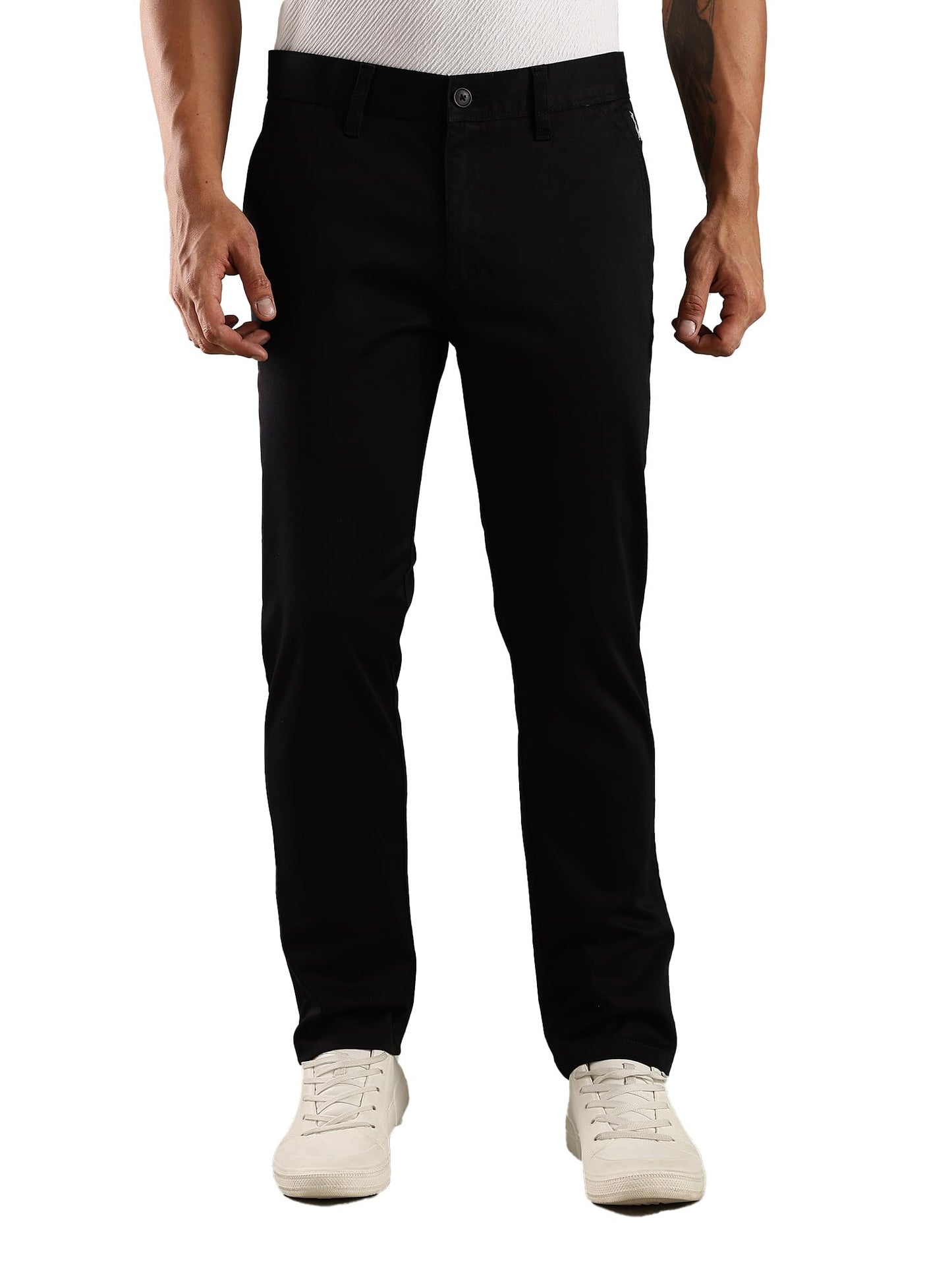 Thomas Scott Mens | Solid | Regular Fit | Premiun Cotton | 4 Pocket | Formal wear Trouser | Casual Chino | Pants for Men (Avail