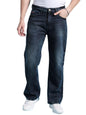 The Indian Garage Co Men Baggy Solid Mid-Rise Stretchable Jeans Blue