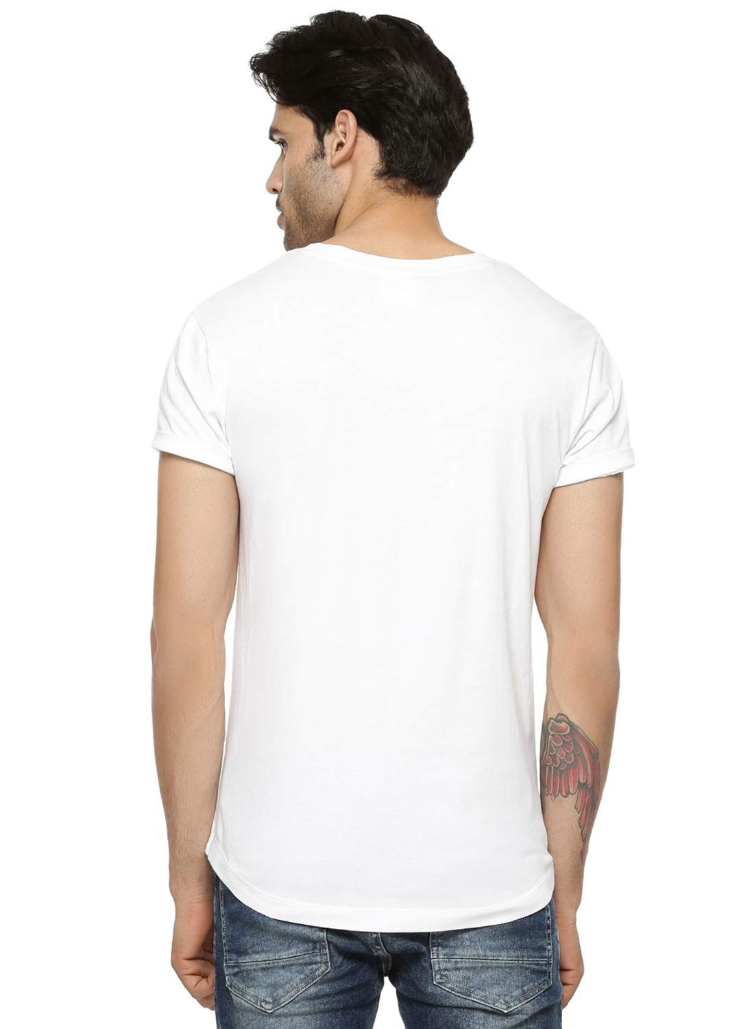 ADRO USA American Flag Printed Cotton T-Shirts for Men (R22-M-NWW-WH_White)